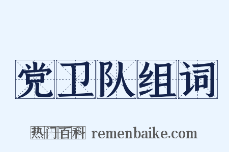 党卫队组词是什么意思的图片